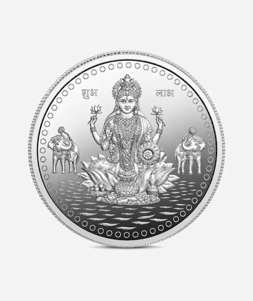 Goddess Lakshmi Silver Coin – 999 Pure Silver (10g)