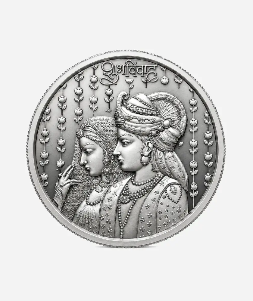 Shubh Vivah Silver Coin – 999 Pure Silver (10g)