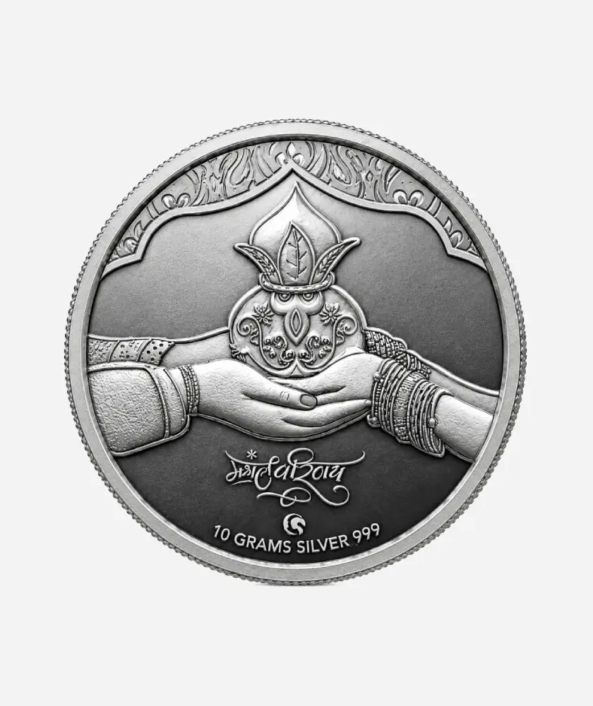 Shubh Vivah Silver Coin – 999 Pure Silver (10g)