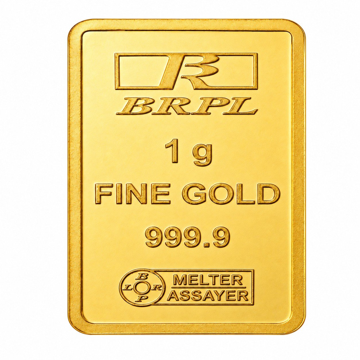 BRPL Fine Gold Bar - 1g 999.9+ Purest